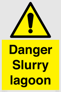 Danger Slurry lagoon